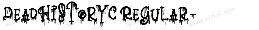 DeadHistoryC Regular字体转换